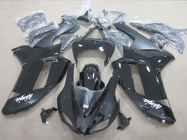 Preisgünstige Kawasaki ZX6R Motorrad Verkleidung 2007-2008 - Schwarz Ninja
