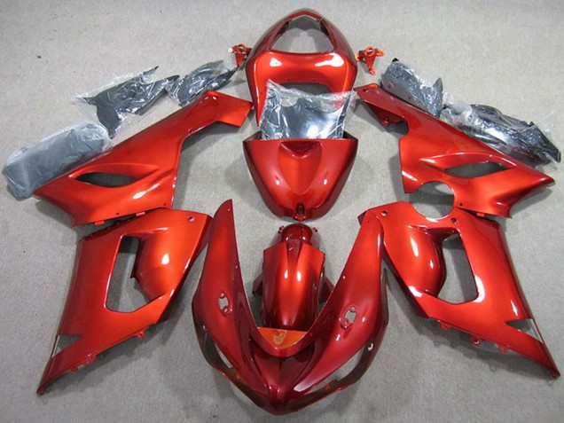 Preisgünstige Kawasaki ZX6R Motorrad Verkleidung 2005-2006 - Rot