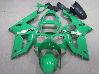Preisgünstige Kawasaki ZX6R Motorrad Verkleidung Kit 2003-2004 - Grun