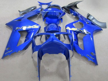 Preisgünstige Kawasaki ZX6R Motorrad Verkleidung 2003-2004 - Blau