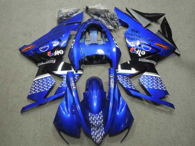 Preisgünstige Kawasaki ZX10R Motorrad Verkleidung 2004-2005 - Blau Touch4