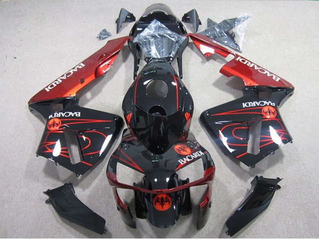 Preisgünstige Kawasaki ZX10R Motorrad Verkleidung 2004-2005 - Schwarz Rot Silber