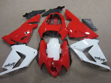 Preisgünstige Kawasaki ZX10R Motorrad Verkleidung 2004-2005 - Rot Weiss Ninja