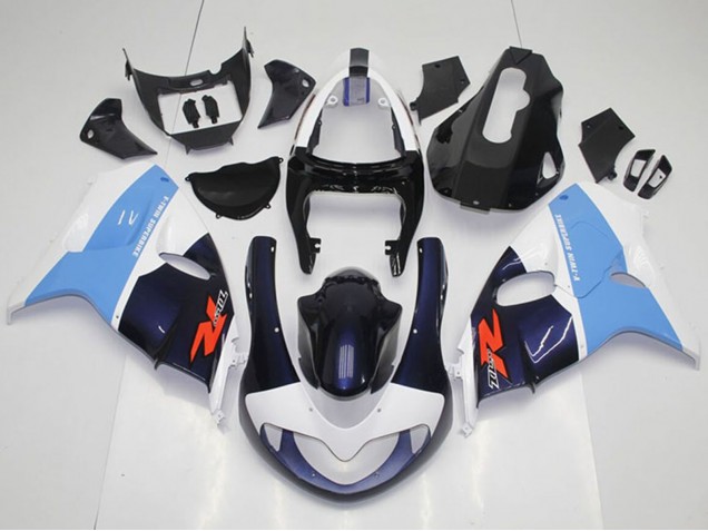 Preisgünstige Suzuki TL1000R Motorrad Verkleidung 1998-2003 - Weiss Hellblau Schwarz