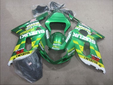 Preisgünstige Suzuki GSXR 600 Motorrad Verkleidung 2001-2003 - Grun Gelb Telefumica MoviStar
