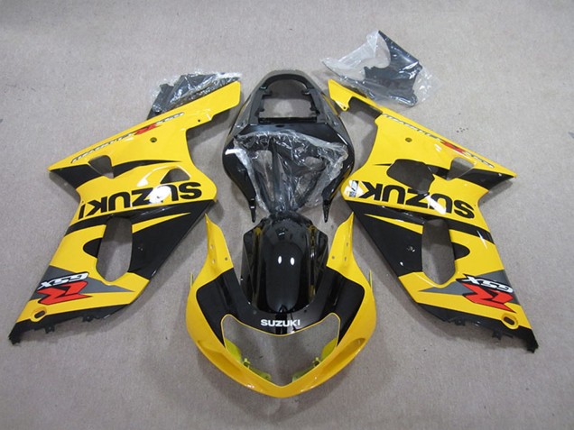 Preisgünstige Suzuki GSXR 600 Motorrad Verkleidung 2001-2003 - Gelb Schwarz