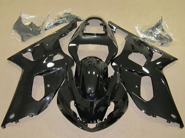 Preisgünstige Suzuki GSXR 600 Motorrad Verkleidung 2001-2003 - Glanzendes Schwarz