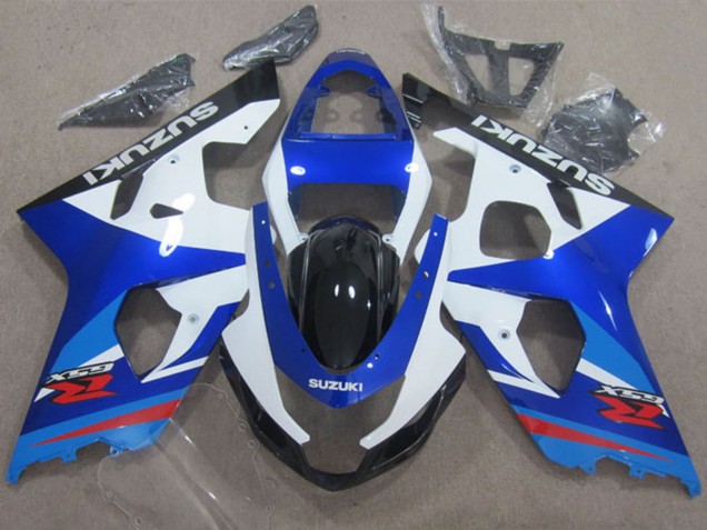 Preisgünstige Suzuki GSXR 600 Motorrad Verkleidung 2004-2005 - Weiss Blau Rot