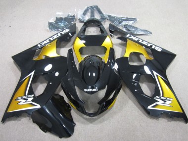 Preisgünstige Suzuki GSXR 600 Motorrad Verkleidung 2004-2005 - Glanzendes Schwarz Gelb