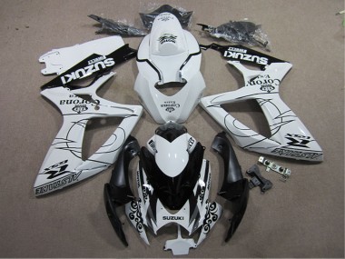 Preisgünstige Suzuki GSXR 600 Motorrad Verkleidung 2006-2007 - Weiss Schwarz Corona Extra