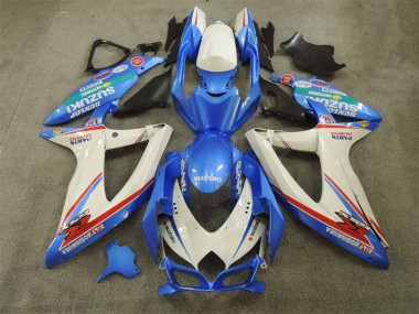 Preisgünstige Suzuki GSXR 600 Motorrad Verkleidung 2008-2010 - Weiss Blau Rot Grun