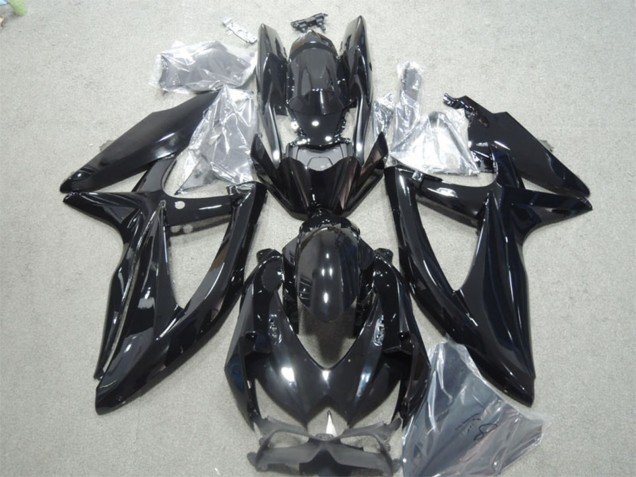 Preisgünstige Suzuki GSXR 600 Motorrad Verkleidung 2008-2010 - Glanzendes Schwarz