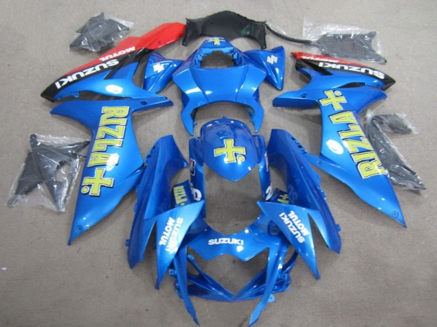 Preisgünstige Suzuki GSXR 600 Motorrad Verkleidung 2011-2024 - Blau Gold Rizla