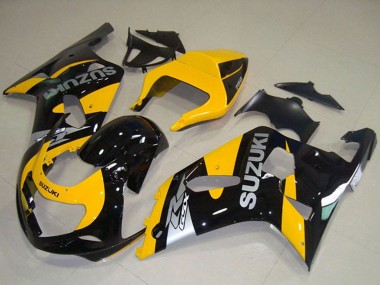 Preisgünstige Suzuki GSXR 750 Motorrad Verkleidung 2001-2003 - Gelb Schwarz