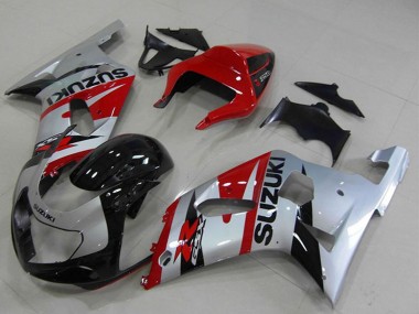 Preisgünstige Suzuki GSXR 750 Motorrad Verkleidung 2001-2003 - Rot Silber Schwarz