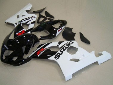 Preisgünstige Suzuki GSXR 750 Motorrad Verkleidung 2004-2005 - Glanzendes Schwarz Weiss Rot