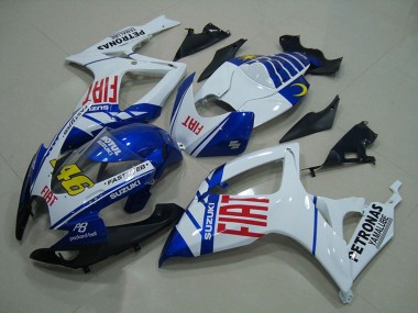 Preisgünstige Suzuki GSXR 750 Motorrad Verkleidung 2006-2007 - Weiss Blau Rot Fiat 46