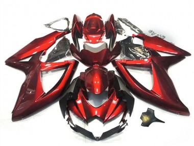 Preisgünstige Suzuki GSXR 750 Motorrad Verkleidung 2008-2010 - Glanzendes Rot