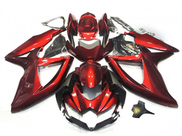 Preisgünstige Suzuki GSXR 750 Motorrad Verkleidung 2008-2010 - Glanzendes Rot