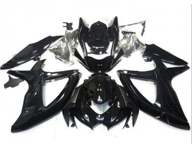 Preisgünstige Suzuki GSXR 750 Motorrad Verkleidung 2008-2010 - Glanzendes Schwarz