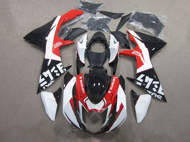 Preisgünstige Suzuki GSXR 750 Motorrad Verkleidung 2011-2024 - Schwarz Rot
