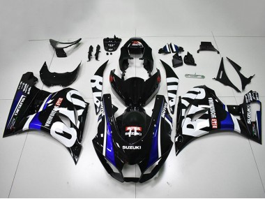 Preisgünstige Suzuki GSXR 1000 Motorrad Verkleidung 2017-2024 - Schwarz Weiss Blau Motul