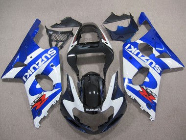 Preisgünstige Suzuki GSXR 1000 Motorrad Verkleidung 2000-2002 - Blau Weiss Schwarz Rot