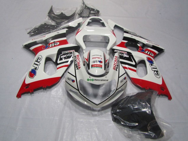 Preisgünstige Suzuki GSXR 1000 Motorrad Verkleidung 2000-2002 - Weiss Rot Schwarz Rizoma Playboy