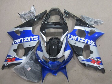 Preisgünstige Suzuki GSXR 1000 Motorrad Verkleidung 2000-2002 - Blau Silber Schwarz Rot Weiss Aufkleber