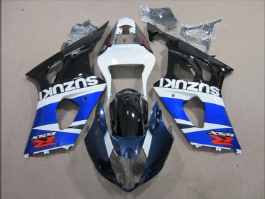 Preisgünstige Suzuki GSXR 1000 Motorrad Verkleidung 2003-2004 - Weiss Blau Schwarz Rot