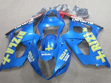 Preisgünstige Suzuki GSXR 1000 Motorrad Verkleidung 2003-2004 - Blau Gelb Schwarz Rizla