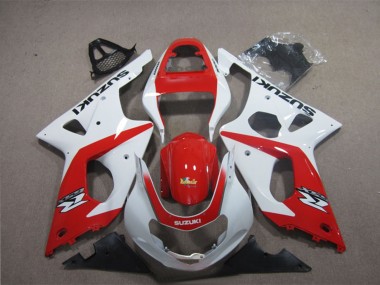 Preisgünstige Suzuki GSXR 1000 Motorrad Verkleidung 2003-2004 - Weiss Rot