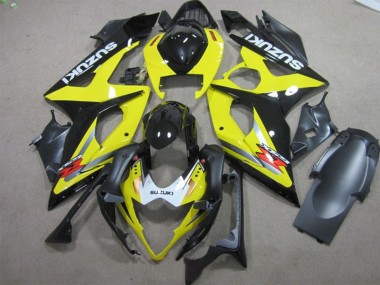 Preisgünstige Suzuki GSXR 1000 Motorrad Verkleidung 2005-2006 - Gelb Schwarz Weiss Rot