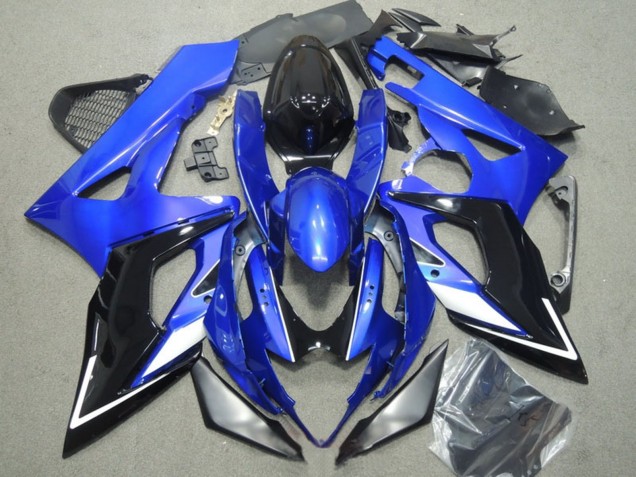 Preisgünstige Suzuki GSXR 1000 Motorrad Verkleidung 2005-2006 - Blau Weiss Silber Schwarz