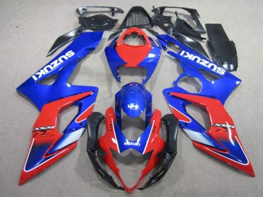 Preisgünstige Suzuki GSXR 1000 Motorrad Verkleidung 2005-2006 - Blau Rot