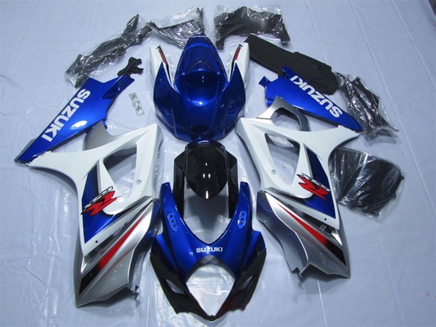 Preisgünstige Suzuki GSXR 1000 Motorrad Verkleidung 2007-2008 - Blau Weiss Rot