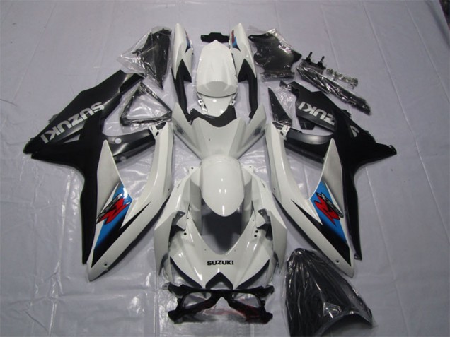 Preisgünstige Suzuki GSXR 1000 Motorrad Verkleidung Kit 2007-2008 - Weiss Blau Schwarz Rot