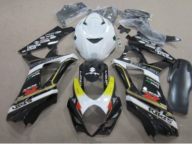 Preisgünstige Suzuki GSXR 1000 Motorrad Verkleidung 2007-2008 - Weiss Gelb Rot Schwarz