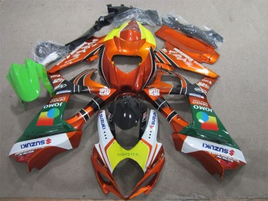Preisgünstige Suzuki GSXR 1000 Motorrad Verkleidung 2007-2008 - Orange Gelb Weiss Rot Grun Monster