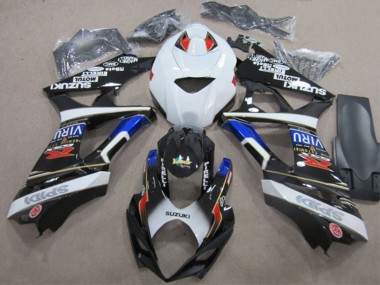Preisgünstige Suzuki GSXR 1000 Motorrad Verkleidung 2007-2008 - Weiss Blau Rot Schwarz
