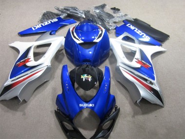 Preisgünstige Suzuki GSXR 1000 Motorrad Verkleidung 2007-2008 - Weiss Blau Schwarz Rot