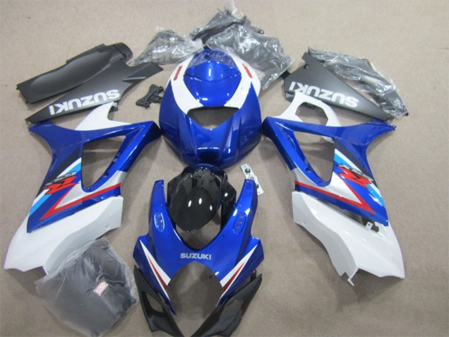 Preisgünstige Suzuki GSXR 1000 Motorrad Verkleidung 2007-2008 - Weiss Blau Rot