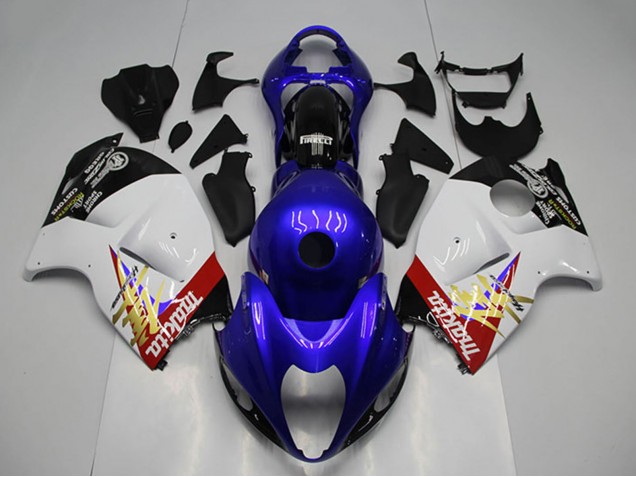Preisgünstige Suzuki GSXR 1300 Hayabusa Motorrad Verkleidung 1996-2007 - Blau Weiss