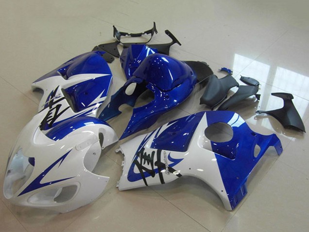 Preisgünstige Suzuki GSXR 1300 Hayabusa Motorrad Verkleidung 1996-2007 - Weiss Blau