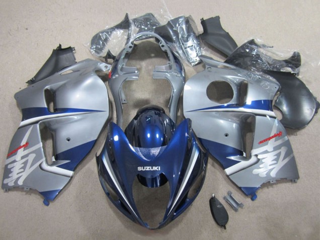 Preisgünstige Suzuki GSXR 1300 Hayabusa Motorrad Verkleidung 1996-2007 - Silber Blau