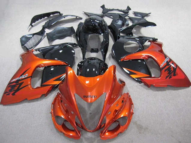 Preisgünstige Suzuki GSXR 1300 Hayabusa Motorrad Verkleidung 2008-2020 - Orange Schwarz