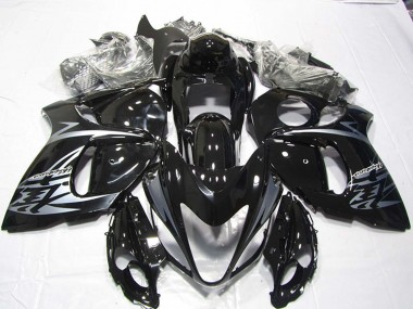 Preisgünstige Suzuki GSXR 1300 Hayabusa Motorrad Verkleidung 2008-2020 - Glanzendes Schwarz Silber