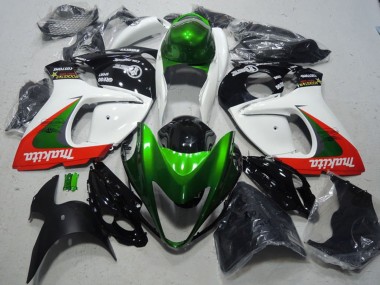 Preisgünstige Suzuki GSXR 1300 Hayabusa Motorrad Verkleidung 2008-2020 - Weiss Grun Rot Makita