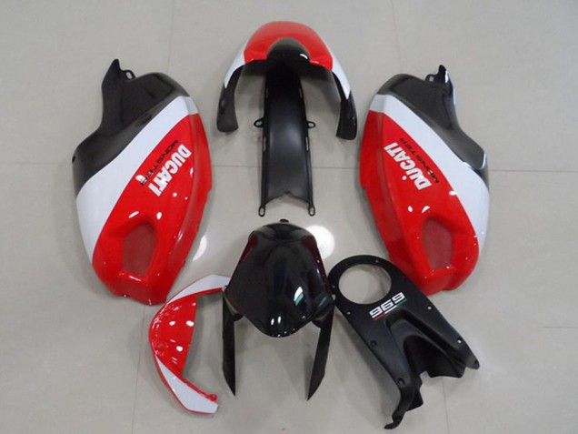 Preisgünstige Ducati Monster 696 Motorrad Verkleidung 2008-2012 - Weiss Rot Schwarz Monster