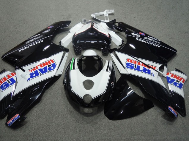Preisgünstige Ducati 749 999 Motorrad Verkleidung 2003-2004 - Weiss Glanzendes Schwarz Parts Unlimited